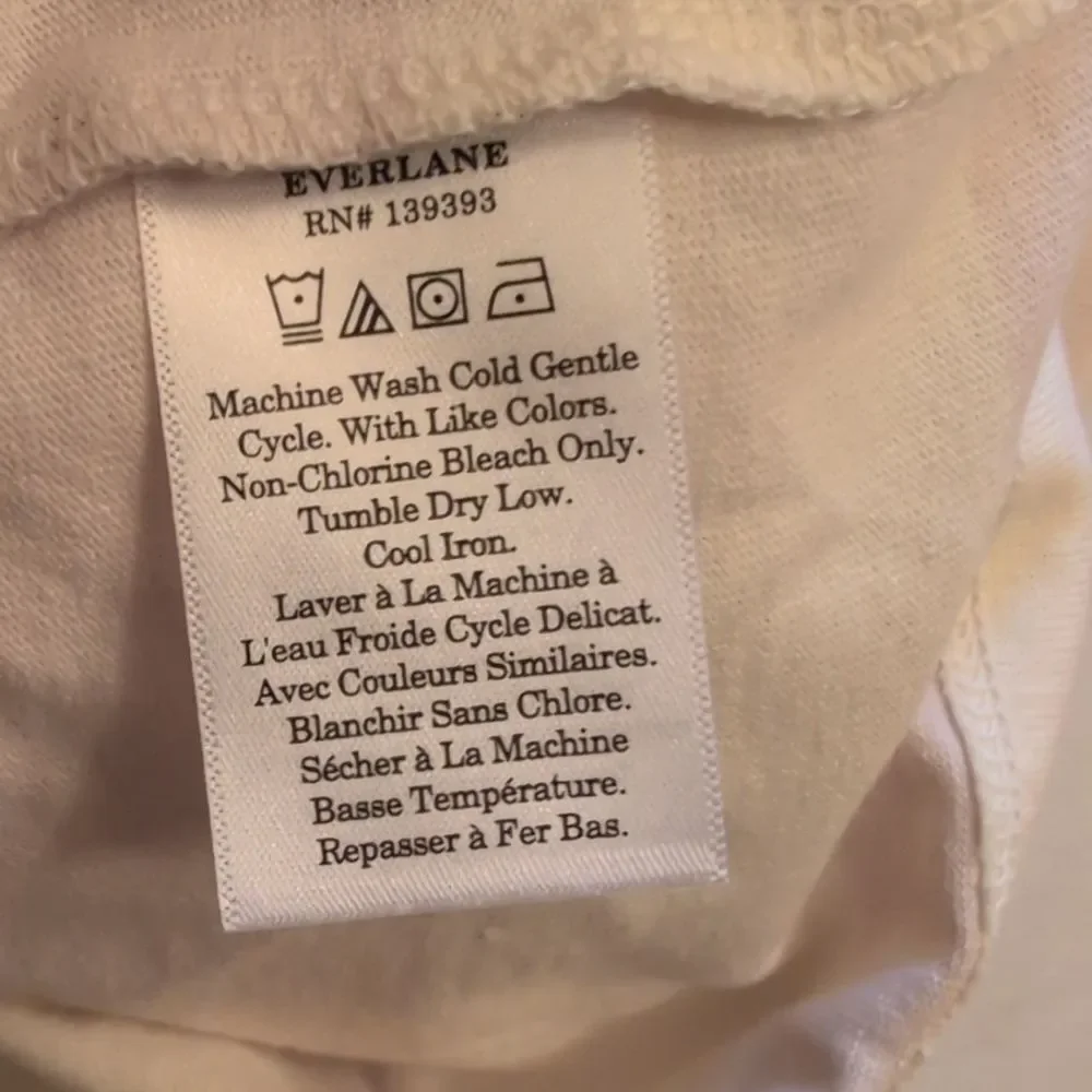 Lot Of 2 NWT Everlane Organic Cotton Polos Short Sleeve Top Mauve White Stripe S - Picture 15 of 16